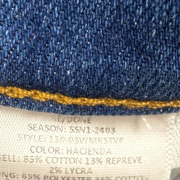 Re/Done Mid-Rise Stovepipe Women's Jeans Size 29 Hacienda NWT Designer Denim - Picture 7 of 16